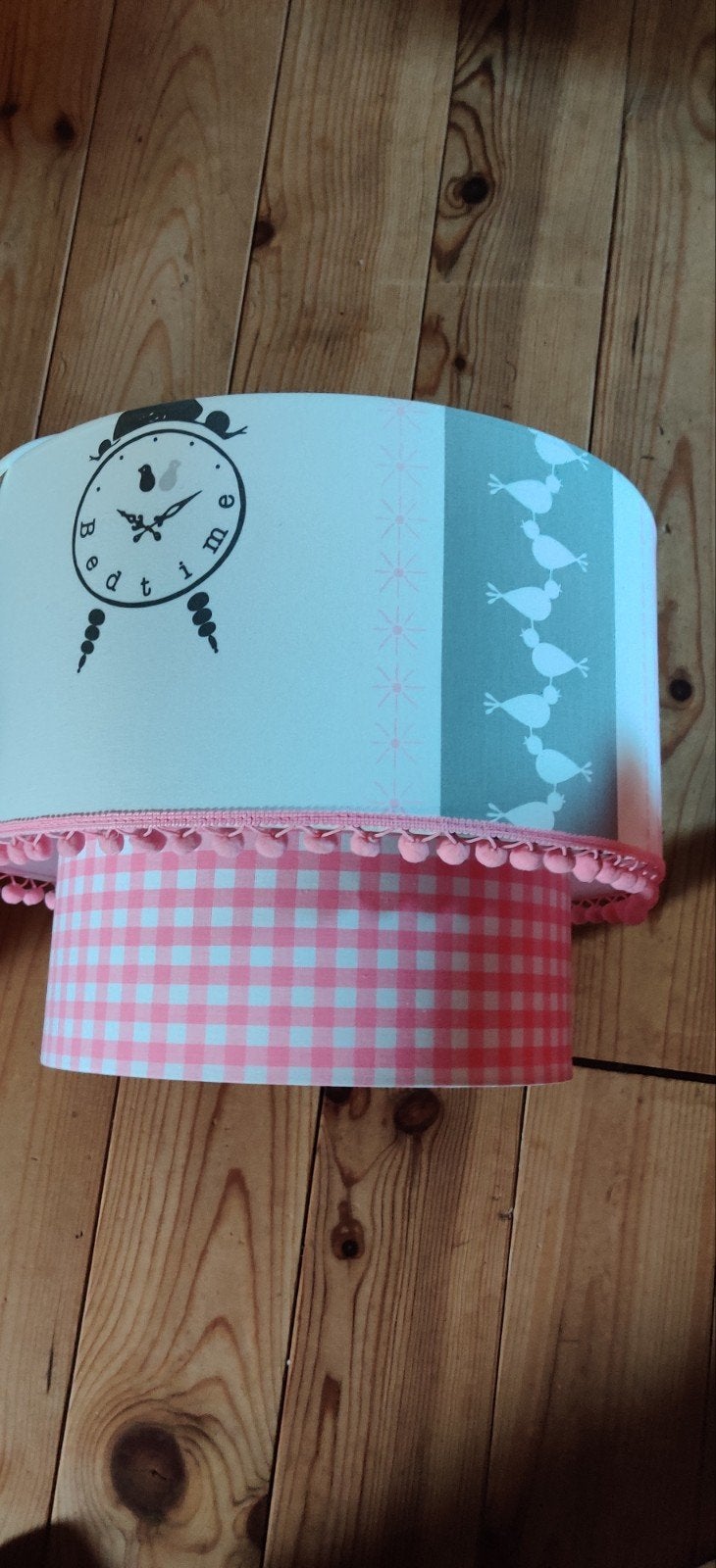 Mooie hang lampenkap voor baby of meiden kamer., Ophalen, Zo goed als nieuw, Lamp