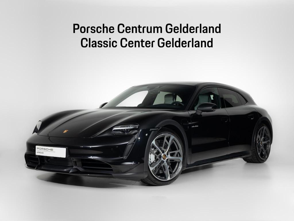 Porsche Taycan Turbo Cross Turismo, Auto's, Porsche, Gebruikt, Zwart, Adaptive Cruise Control, Met garantie (alle)