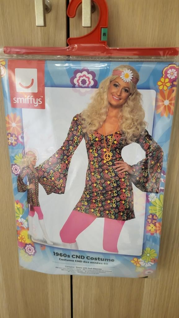4x Flowerpower Jurkjes - Jaren '60 Hippie, Toppers, Kleding | Dames, Maat 38/40 (M), Carnaval, Smiffys, Nieuw