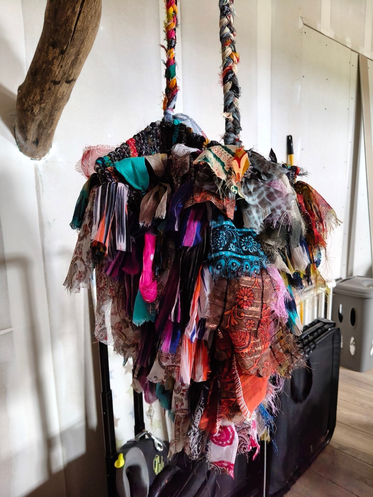 Unieke handgemaakte tas van gerecyclede stoffen, Ophalen, Gebruikt, Overige kleuren, Handtas