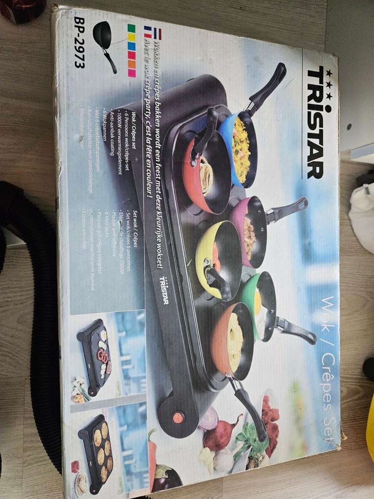 Tristar Wok/Crêpes Set BP-2973 - 6 persoons, Ophalen