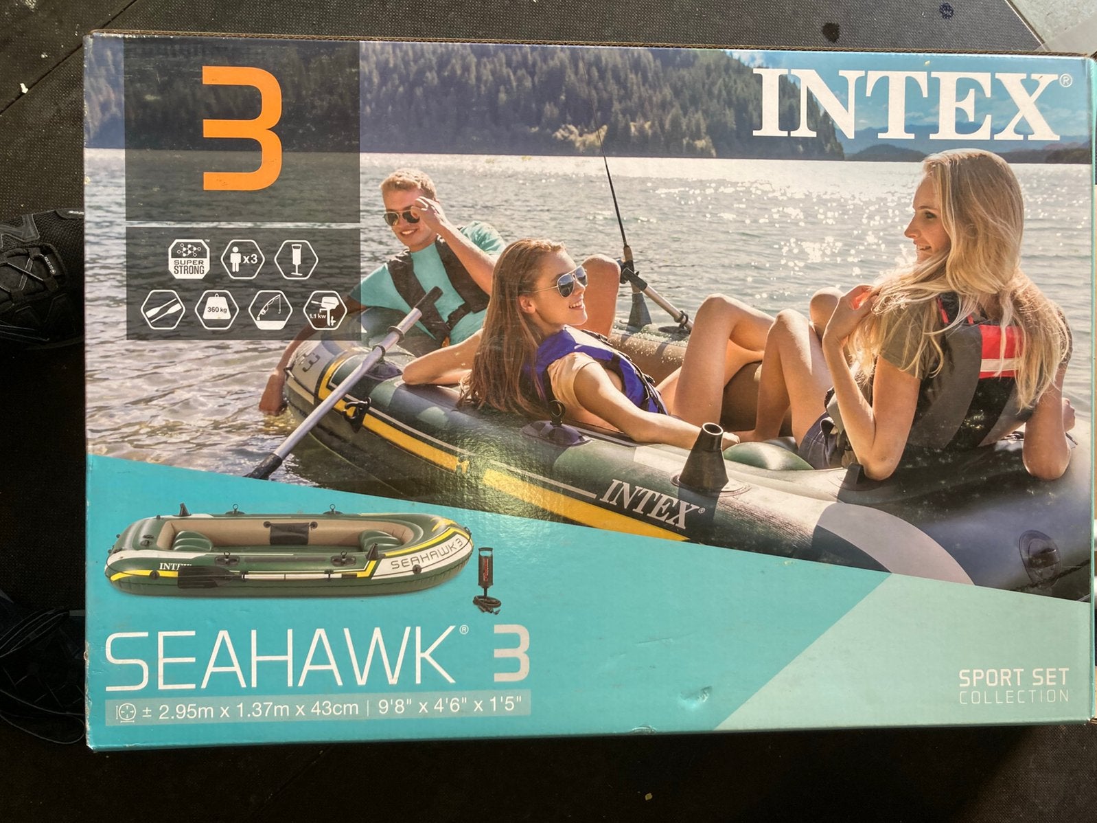 Seahawk 3 persoons rubberboot, Ophalen, Zo goed als nieuw, 3-persoons