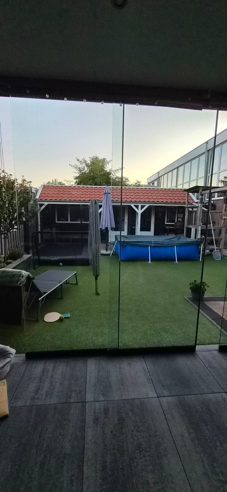 2 glazen schuifdeuren, Ophalen, Gebruikt, Veranda
