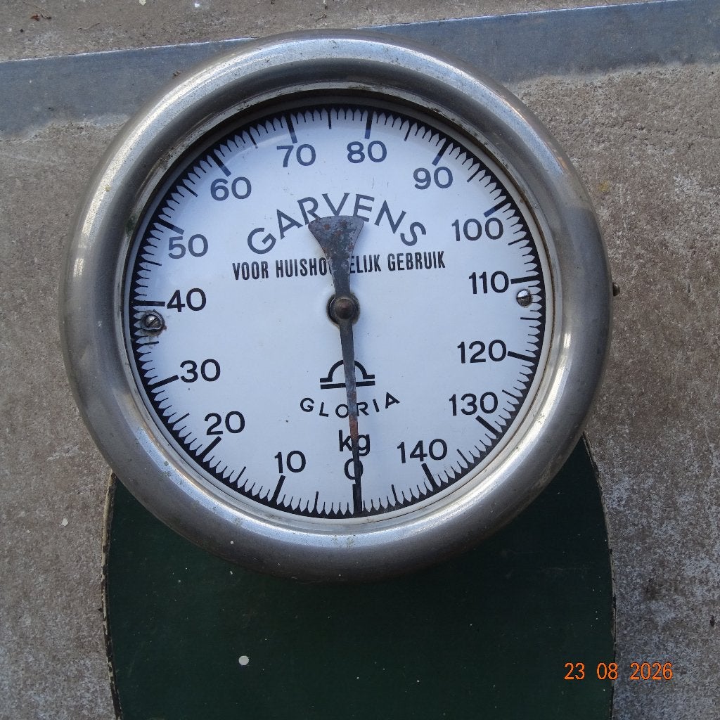 Vinatge weegschaal, Ophalen, Gebruikt, Keukenweegschaal, 100 kg of meer