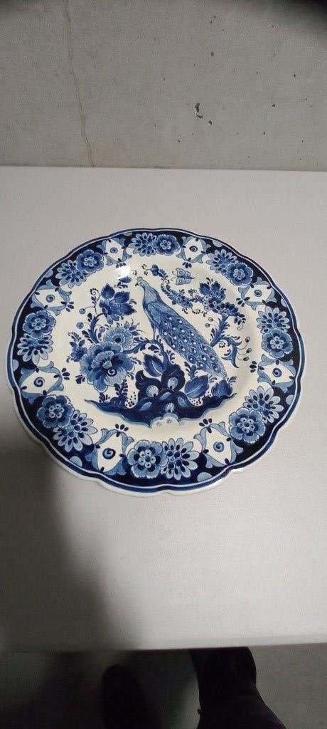 Groot Delfts blauw bord Fazant, Ophalen