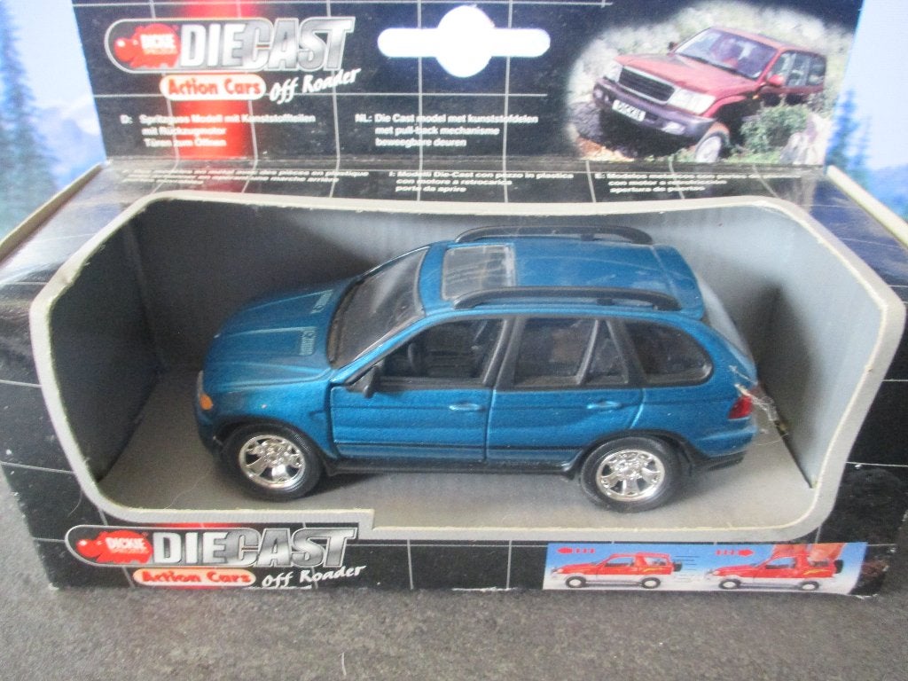1:36 BMW X5 - Dickie blauwmetallic, Ophalen of Verzenden, Nieuw, Auto, Overige merken