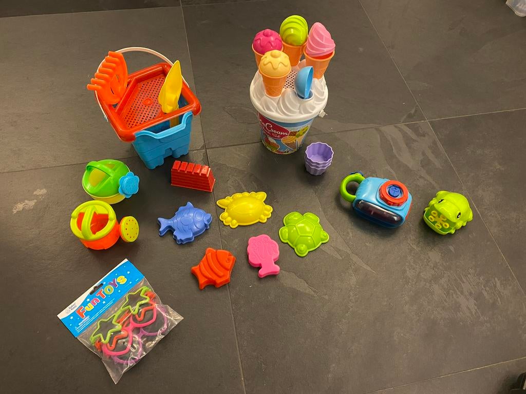 Luxe bellenblaas buiten/bad speelset met kostbare items, Ophalen of Verzenden, Zo goed als nieuw