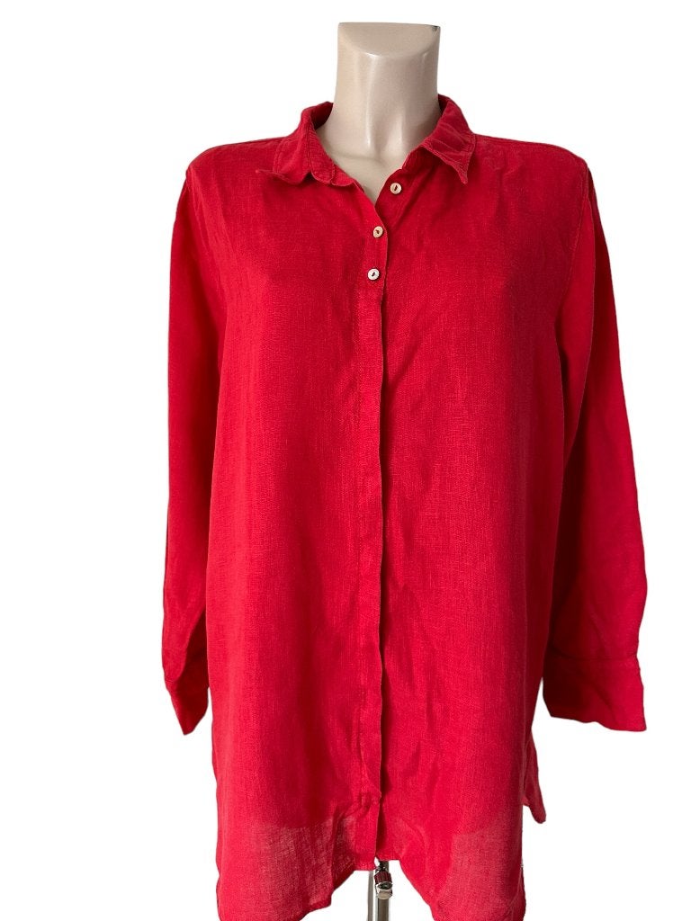 Penn & Ink jurk S, Kleding | Dames, Maat 38/40 (M), Ophalen of Verzenden, Zo goed als nieuw, Rood