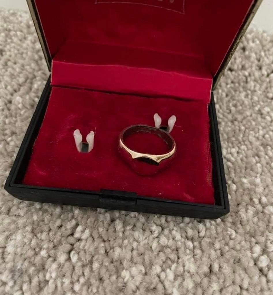zegelring, Sieraden, Tassen en Uiterlijk, Ringen, Gebruikt, 19 tot 20, Heer, Ophalen of Verzenden