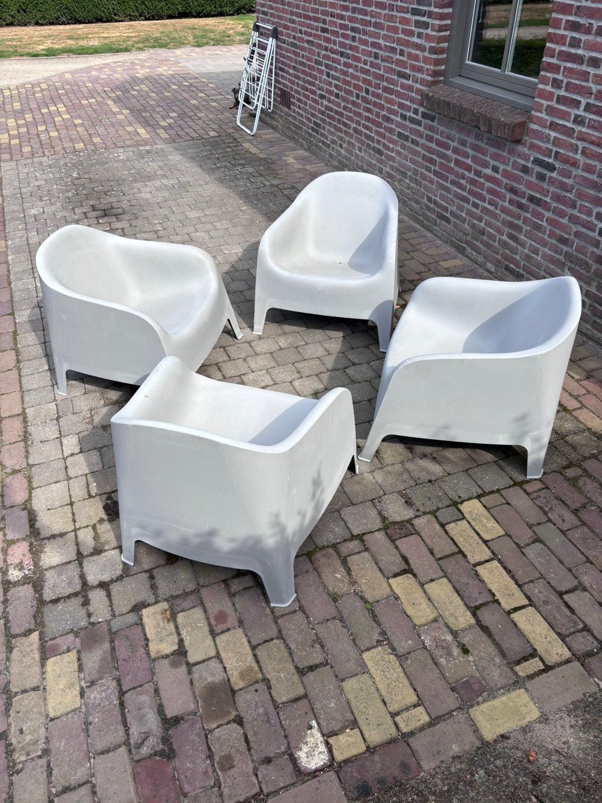 Tuinstoelen Ikea Skarpö, Tuin en Terras, Tuinstoelen, Ophalen, Gebruikt, Kunststof, Stapelbaar