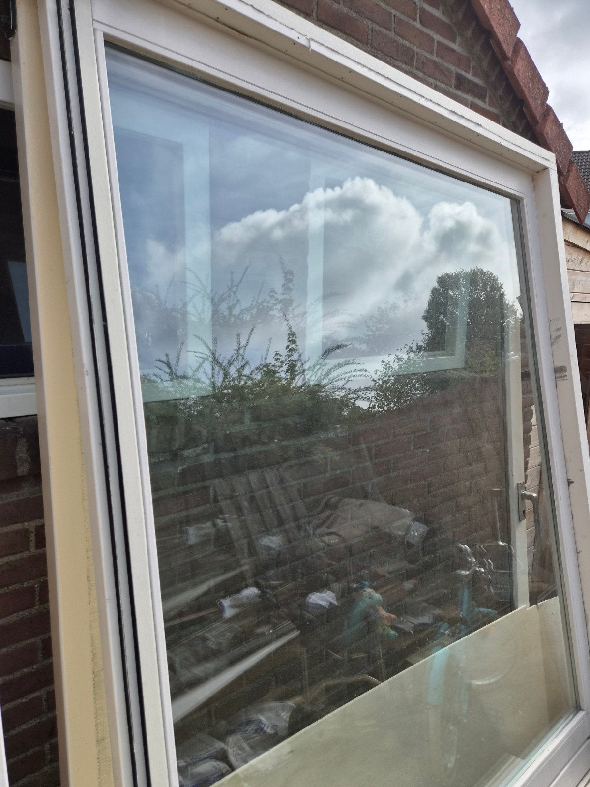 Schuifpui met Dubbelsglas, Ophalen, Gebruikt, 225 cm of meer, Inclusief glas