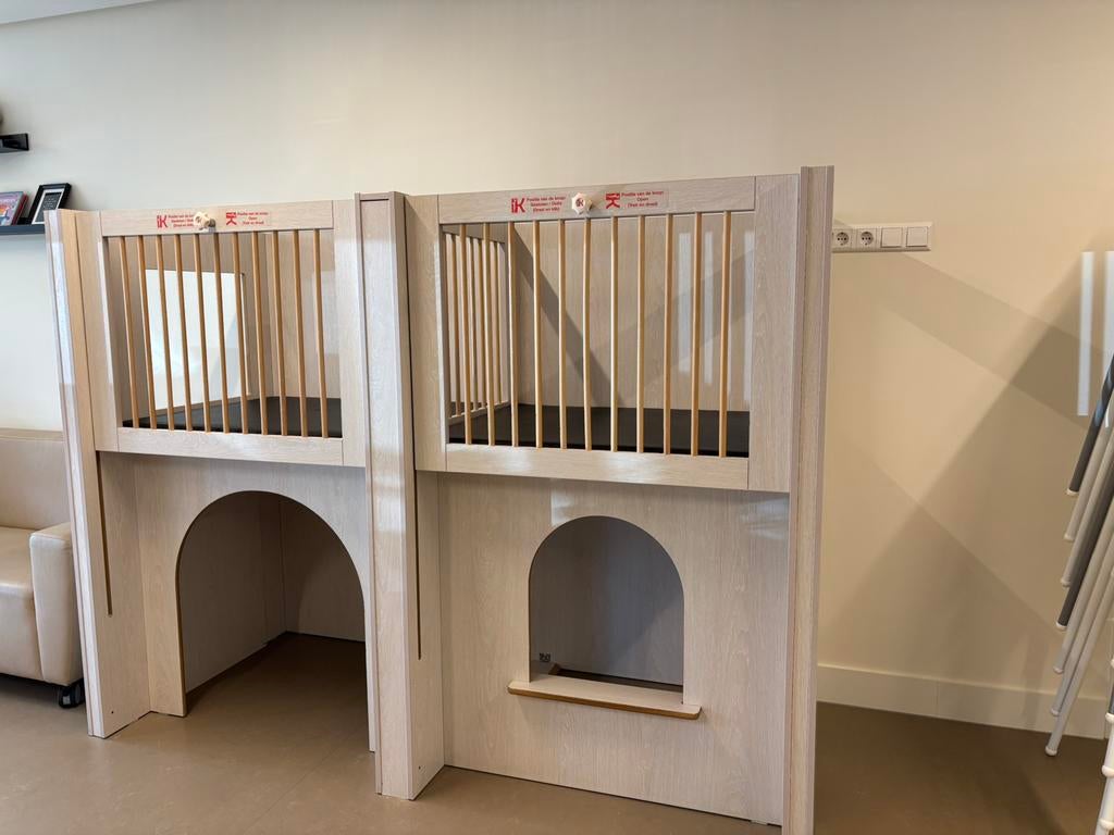Duo box voor in de kinderopvang, Kinderen en Baby's, Tweelingen en Meerlingen, Gebruikt, Box, Bedje of Wieg, Ophalen