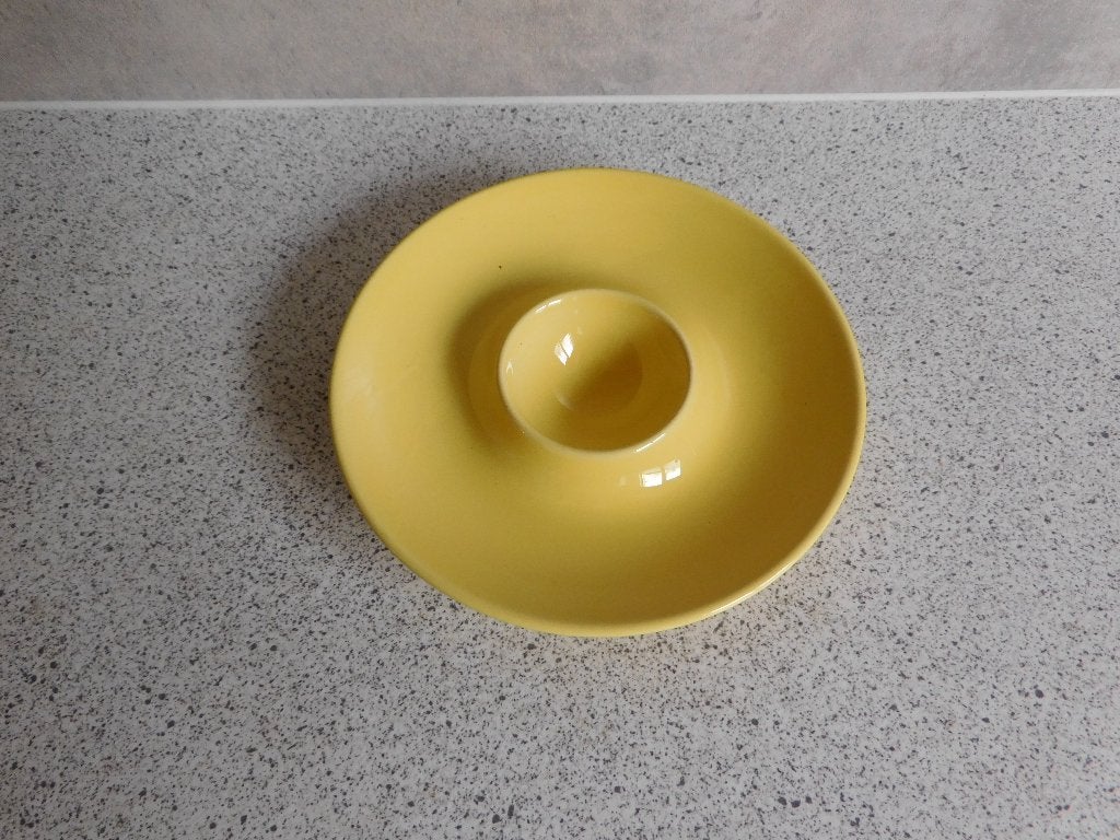 Vintage Eierdop Geel - W.H. de Vries - Fris Edam, Overige merken, Keramiek, Overige typen, Vintage