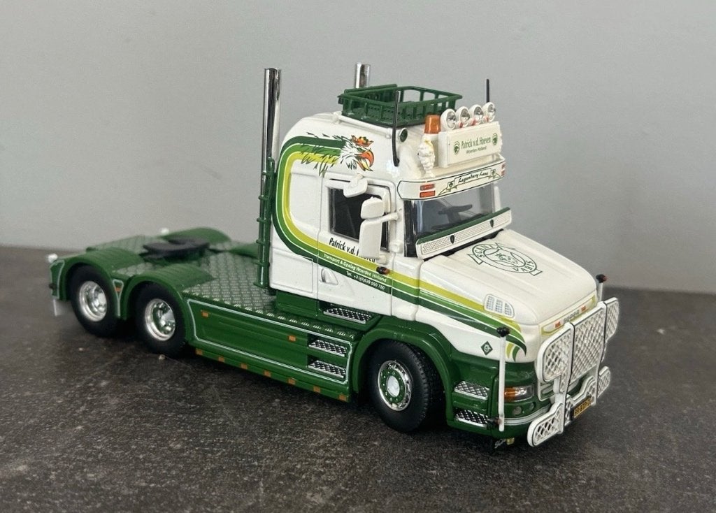 Tekno 1/50 Scania T solo Patrick V.D Hoeven, Hobby en Vrije tijd, Verzenden, Zo goed als nieuw, Bus of Vrachtwagen, Tekno
