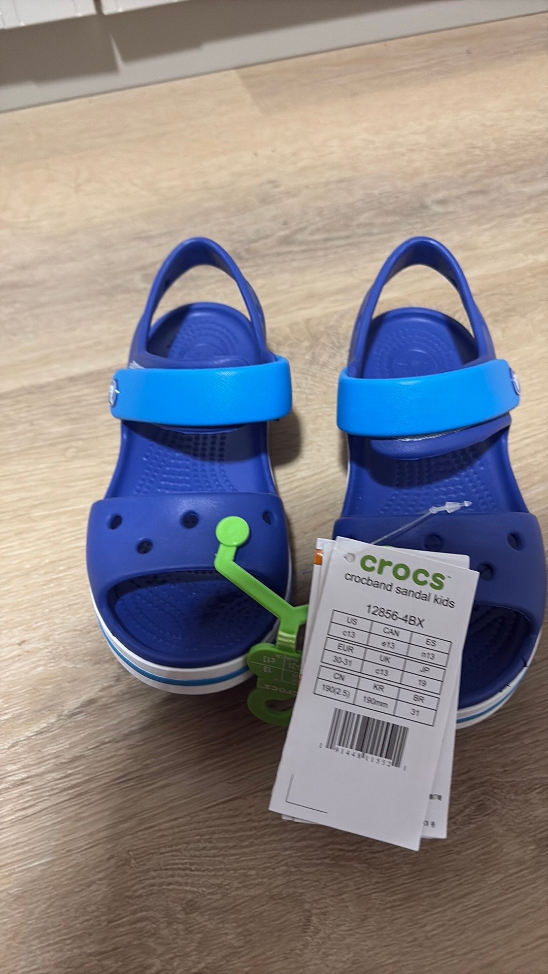 Nieuwe Crocs Crocband Sandalen Kids Blauw Maat 30-31, Ophalen of Verzenden, Nieuw, Jongen of Meisje, Schoenen