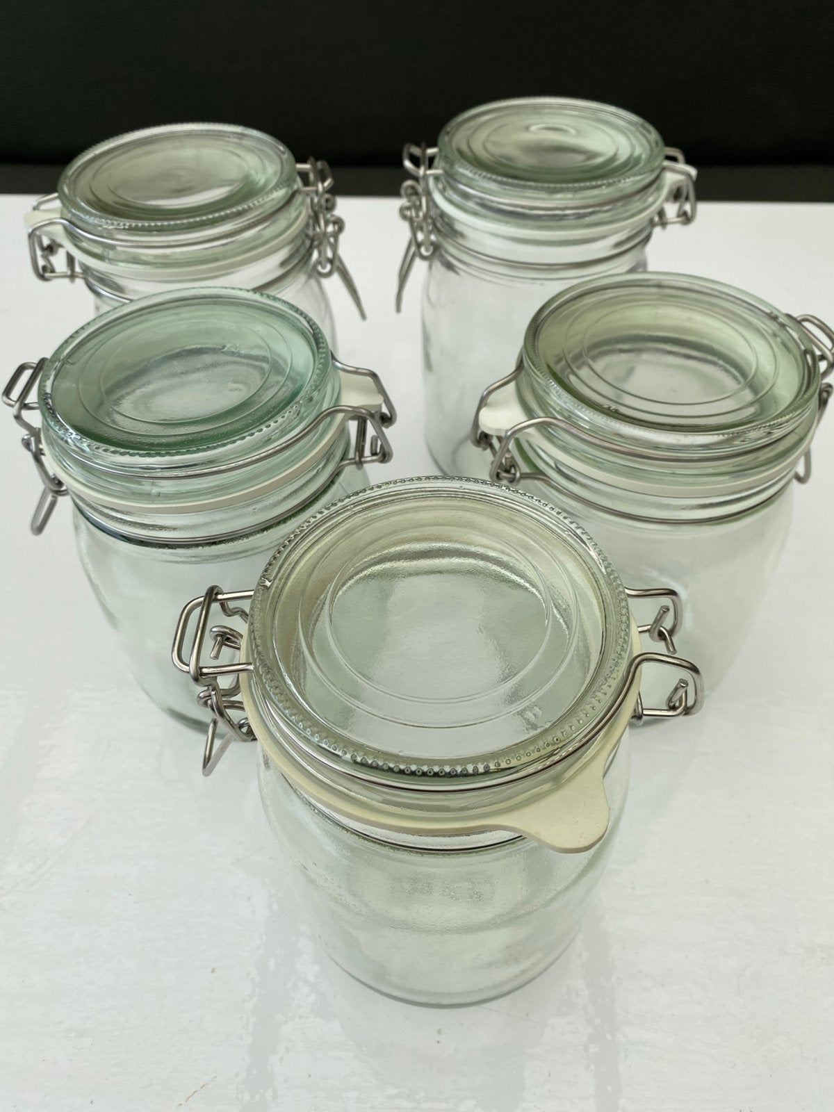 Glazen weckpotten/voorraadpotten., Ophalen, Zo goed als nieuw, Glas, Pot, Bus of Blik