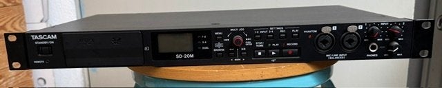 Tascam SD-20M Professionele 4-Track SD Recorder, Ophalen of Verzenden, Zo goed als nieuw, Audio