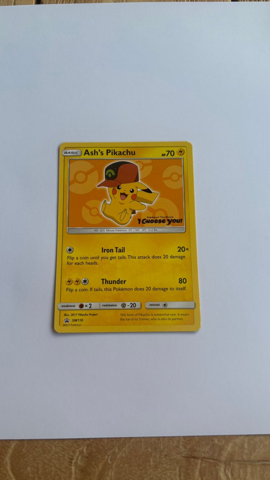 Ash’s Pikachu SM110, Ophalen of Verzenden, Zo goed als nieuw