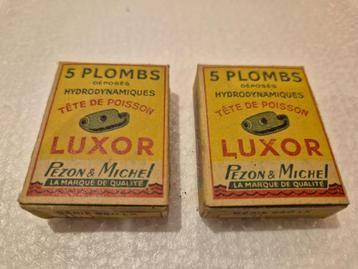 2x Pezon et Michel luxor spinlood doosjes Oud hengelsport, Ophalen of Verzenden, Nieuw, Dobber of Lood