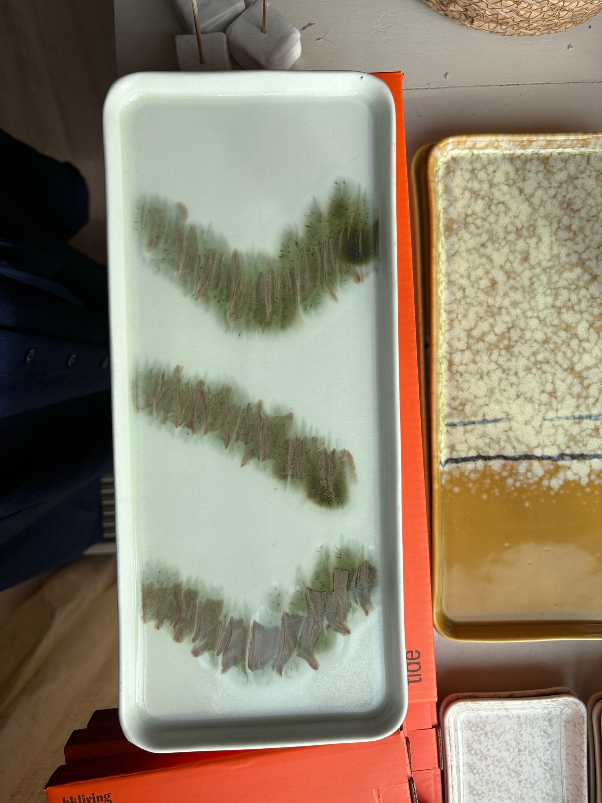 Nieuwe HKliving 70s Keramische Cake Tray Tide - 20% korting, Vintage, Meerkleurig, Nieuw, Ophalen of Verzenden