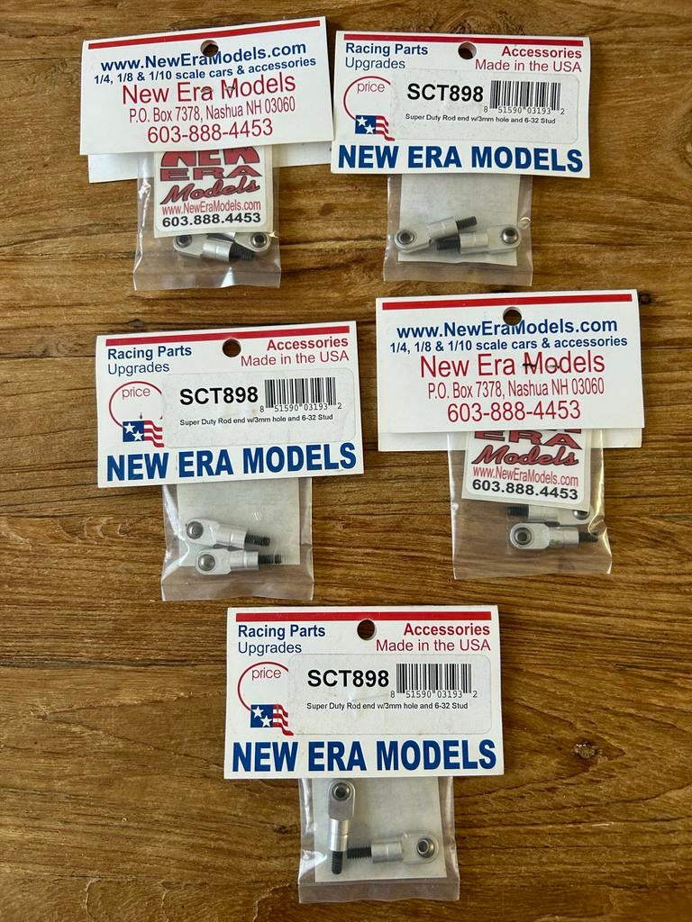 New Era Models Super Duty Rod End SCT898 (5 stuks), Ophalen of Verzenden, Nieuw, Overige schalen, Onderdeel