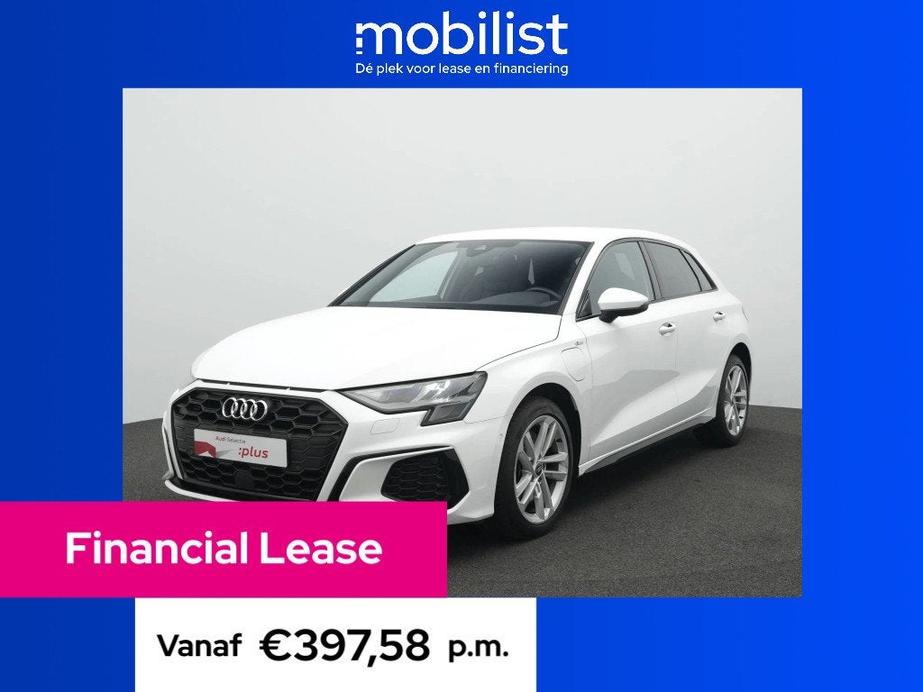 Audi A3 Sportback 45 TFSIe 245pk S edition Competition, Automaat, Gebruikt, 150 pk, Wit