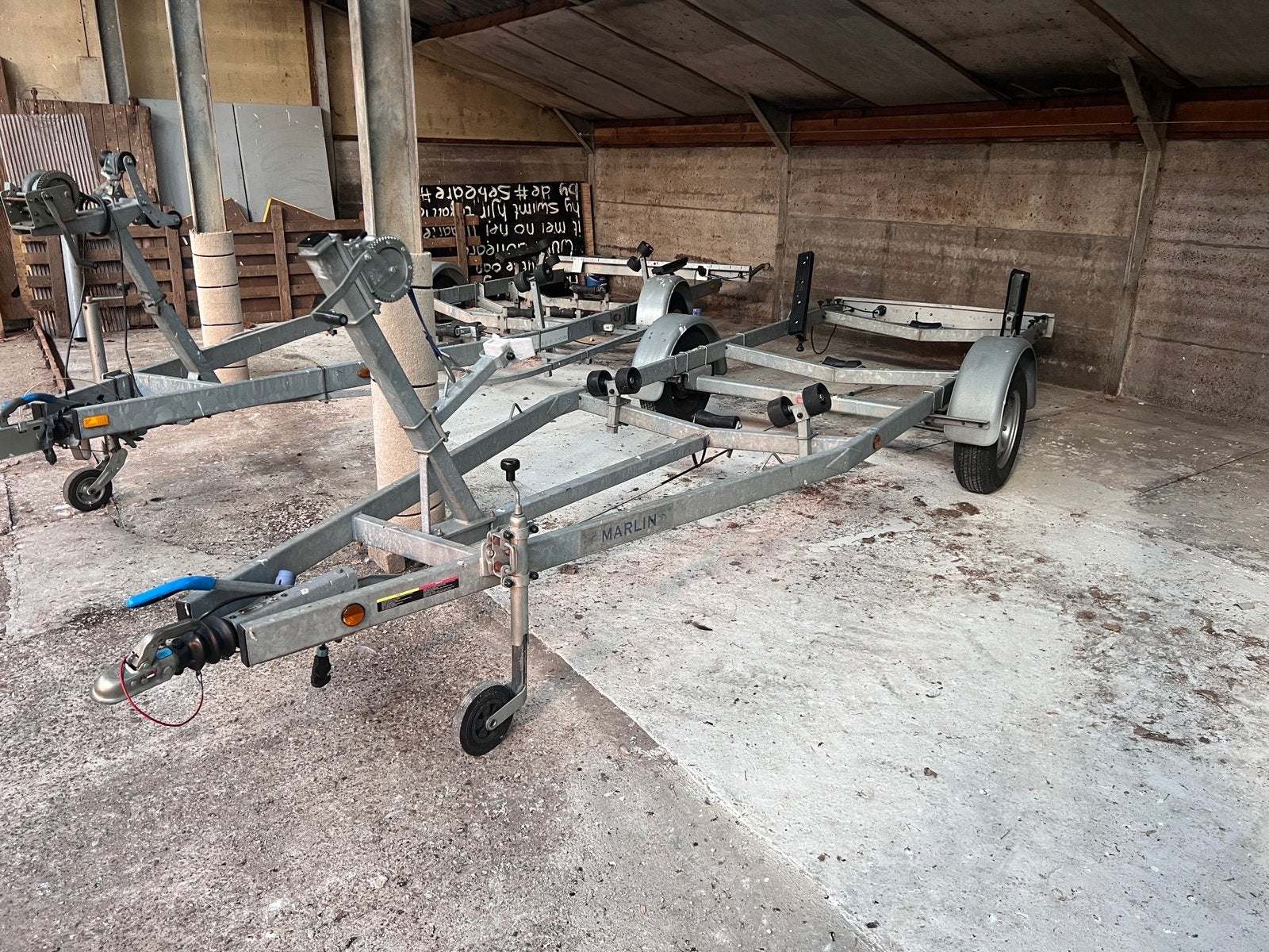 Marlin trailer 1300 kg- trailer voor sloep- Inruil mogelijk!, Overige merken, Overige materialen, 70 cm, 15 pk