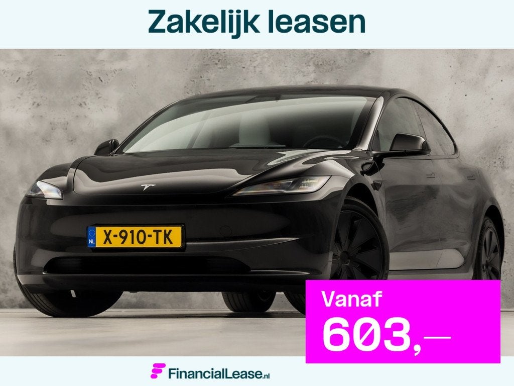 Tesla Model 3 RWD 60 kWh 283Pk (PANORAMADAK, STOELKOELING/VE, Automaat, Achterwielaandrijving, Gebruikt, Zwart