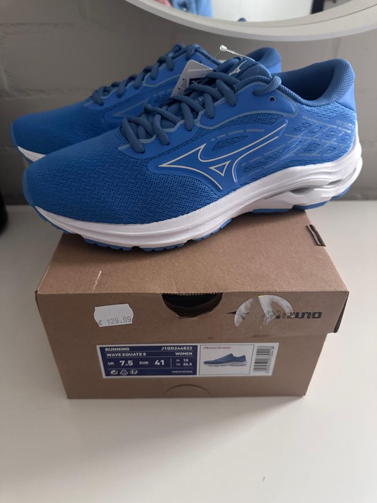 Mizuno Wave Equate 8 hardloopschoenen maat 41, Blauw, Sportschoenen, Nieuw, Ophalen of Verzenden