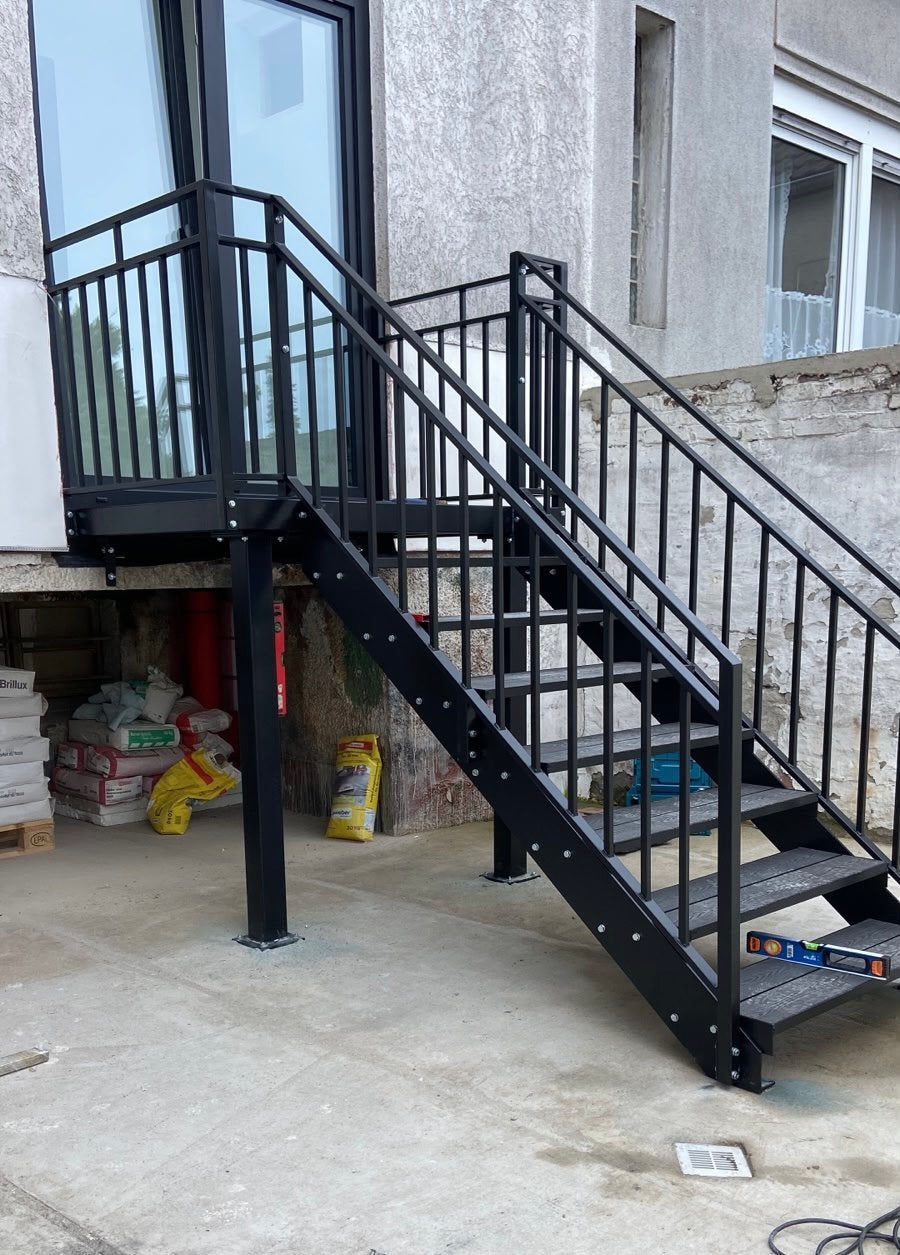 Buitentrappen Metalen trappen Balkons Terrassen | Balustrade, Trap, Nieuw, Ophalen of Verzenden, Opvouwbaar of Inschuifbaar