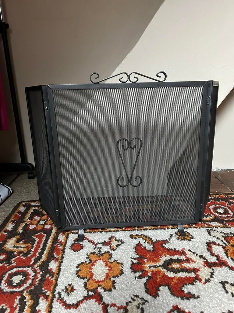 Open haard vonkenscherm., Ophalen of Verzenden, Zo goed als nieuw, Houthaard
