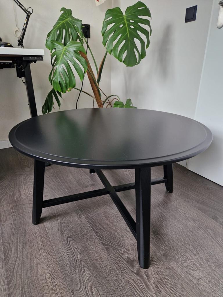 IKEA salontafel met lichte kringen en kleine krasjes, Ophalen, Gebruikt, Rond, Overige houtsoorten