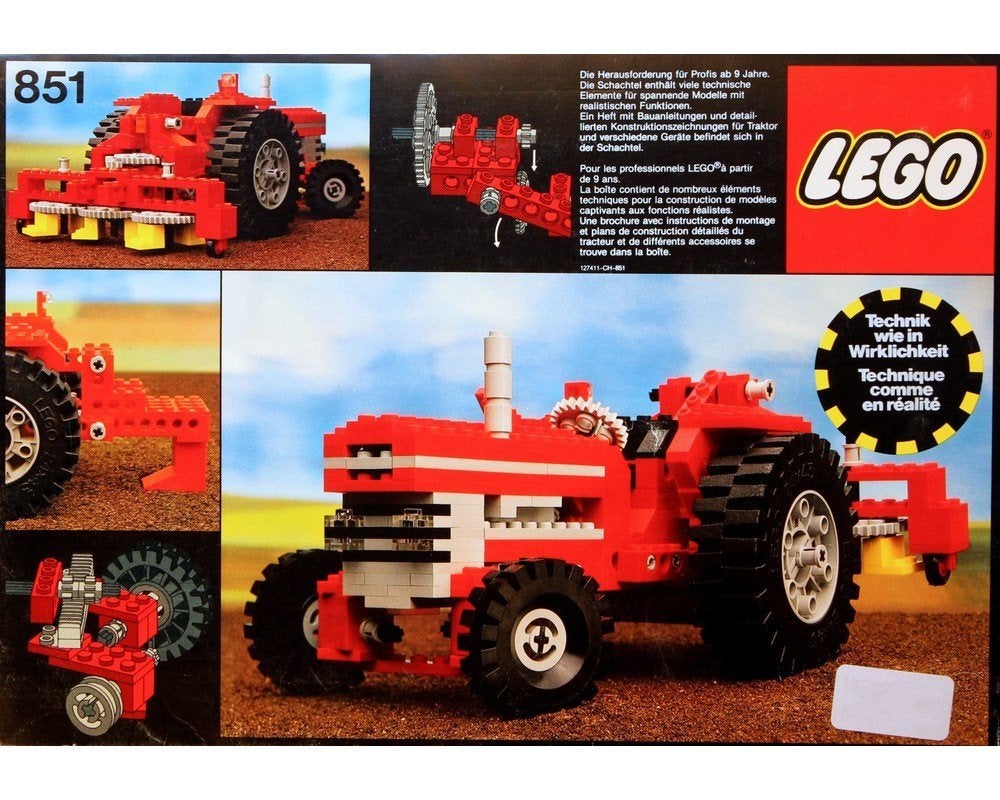 Lego Technic Expert Builder Set 851 - Tractor Trekker, Ophalen of Verzenden, Gebruikt, Complete set, Lego