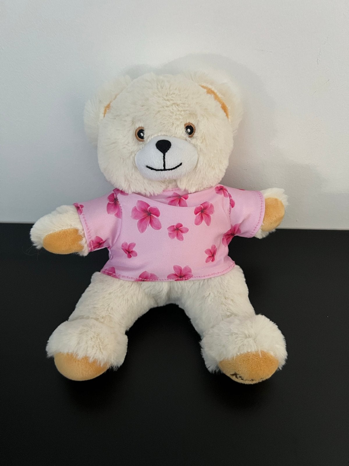 Robijn knuffelbeer met roze bloemen shirt, Overige merken, Overige karakters, Beer, Nieuw