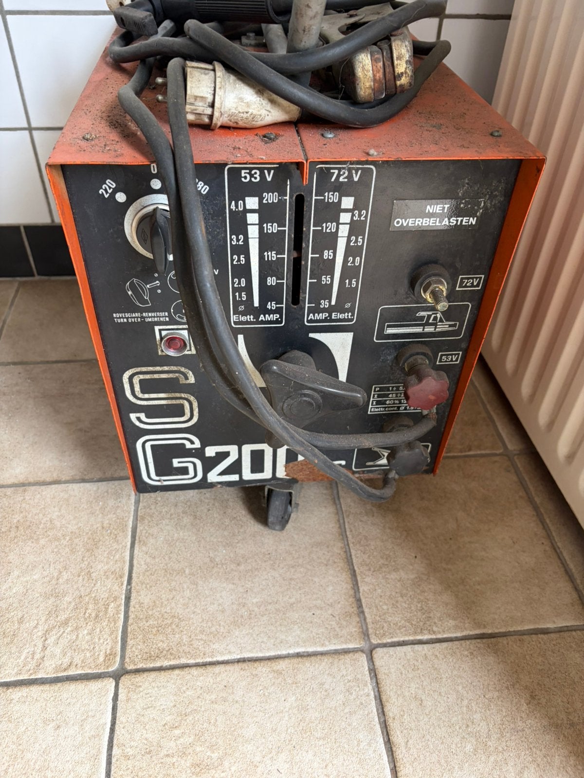 elektrode lasapparaat, Ophalen, Minder dan 150 ampère, Elektroden