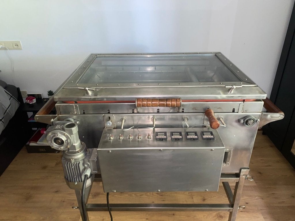 Trdelnik , chimney cake machine, Ophalen