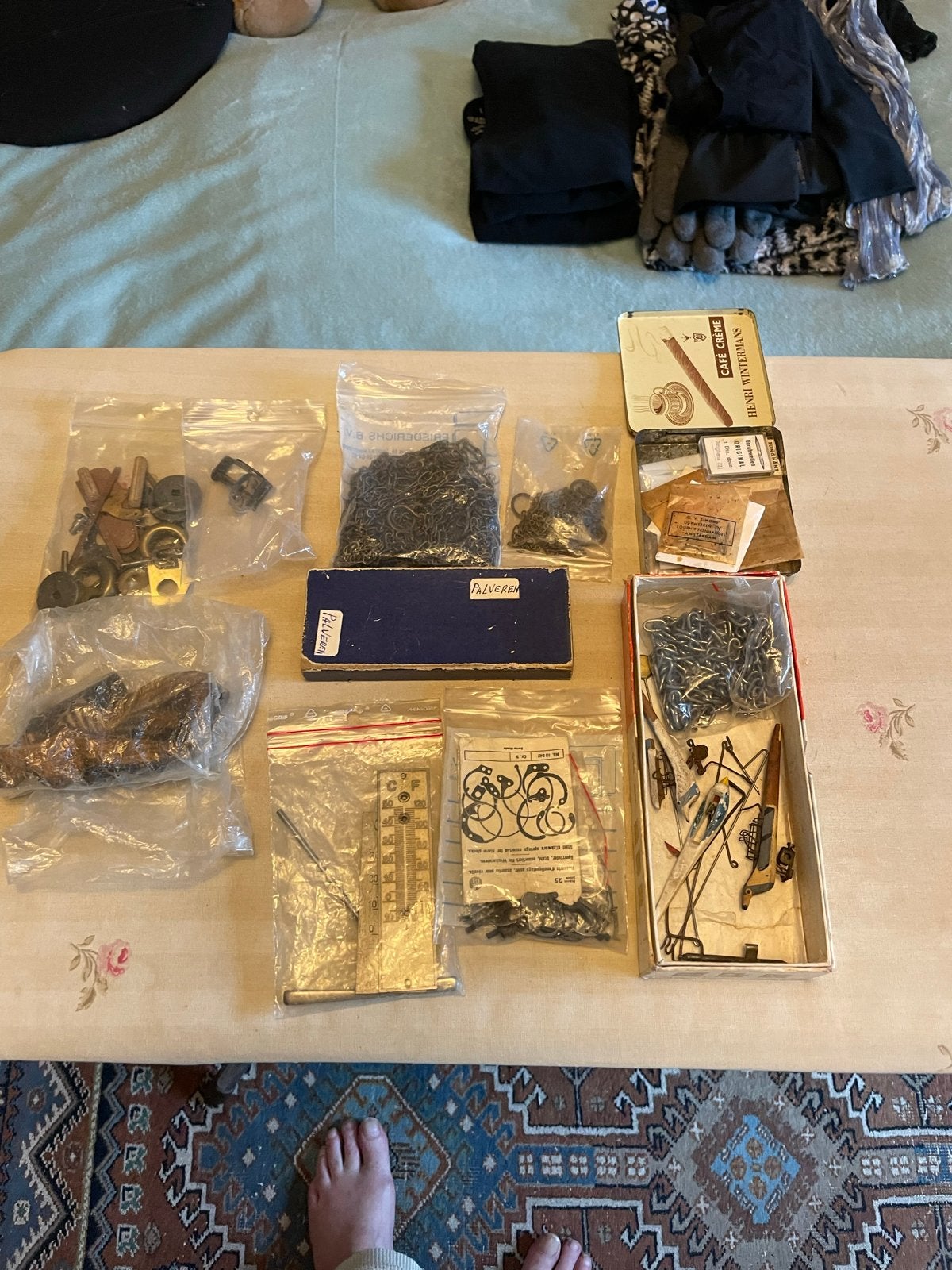 Diverse klokonderdelen en accessoires, Antiek en Kunst, Ophalen of Verzenden