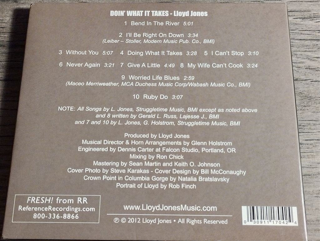 Lloyd Jones ‎- Doin' What It Takes [HDCD], Ophalen of Verzenden, 1980 tot heden, Zo goed als nieuw, Jazz