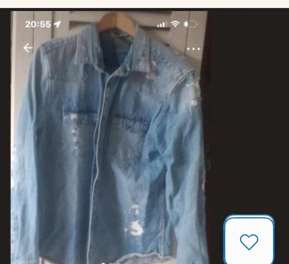 Spijkerblouse, Ophalen of Verzenden, Zo goed als nieuw, Blauw
