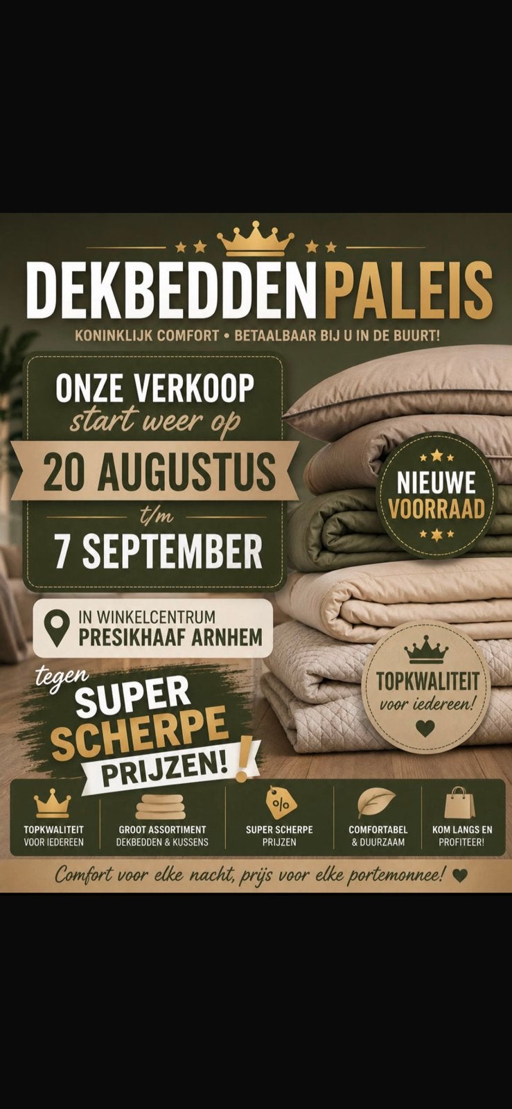 Uitwasbare dekbedden en partijen zie onze advertentie,s, Ophalen of Verzenden, Nieuw