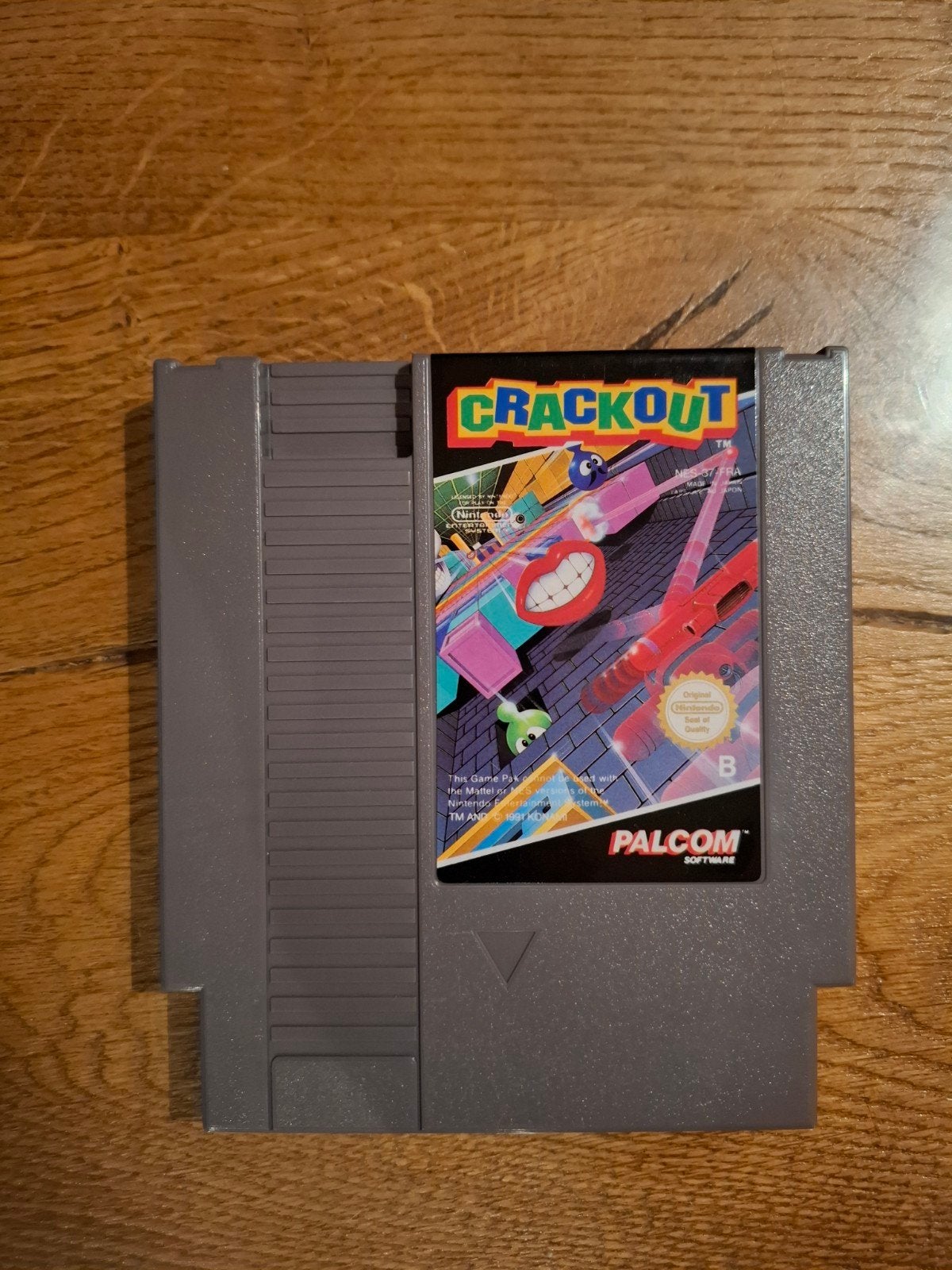 Nintendo NES Crackout Palcom cartridge 1985, Avontuur en Actie, 1 speler, Ophalen of Verzenden, Zo goed als nieuw