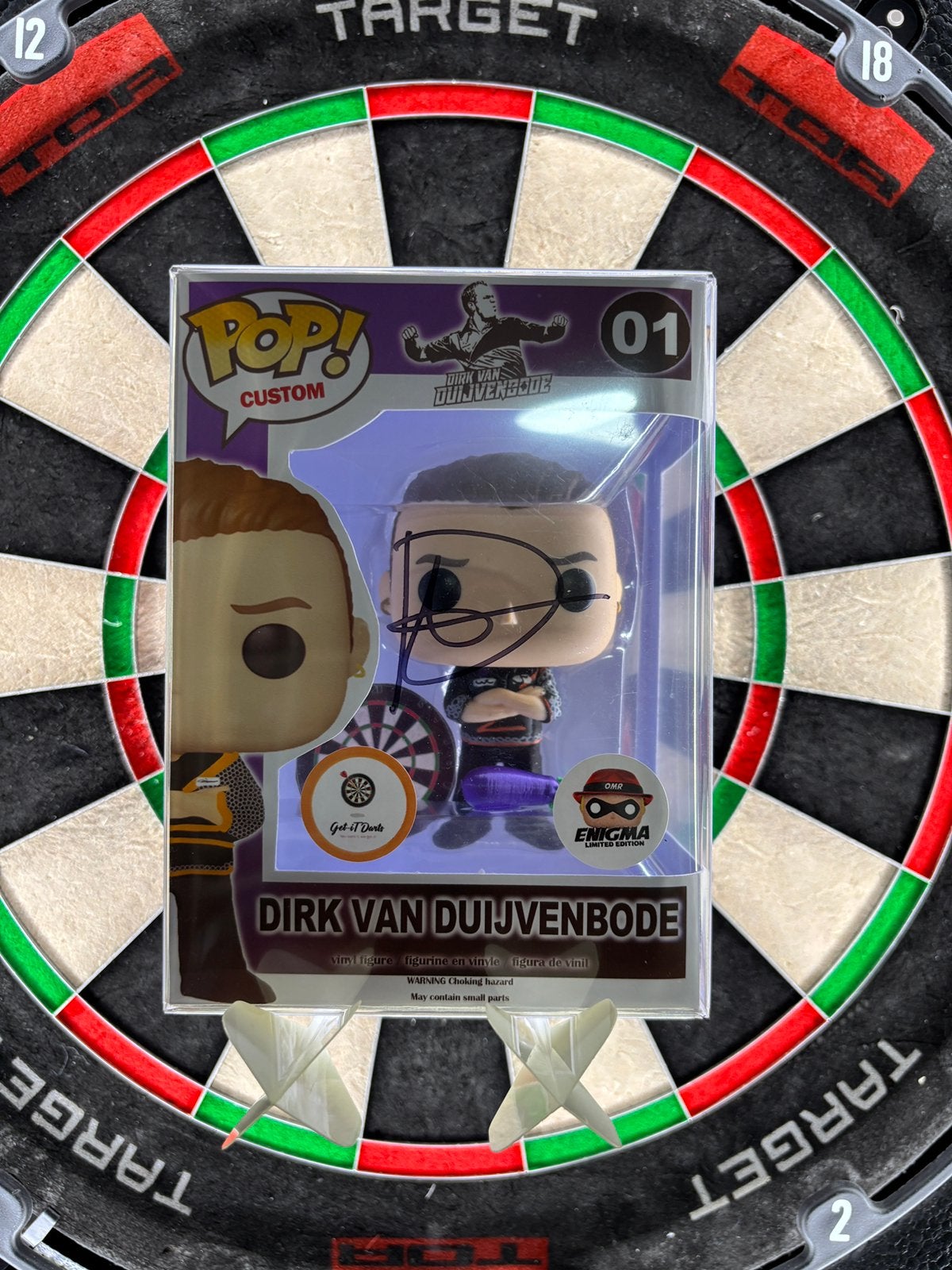 Gesigneerde Custom Funko Pop! Dirk van Duijvenbode, Ophalen of Verzenden, Zo goed als nieuw