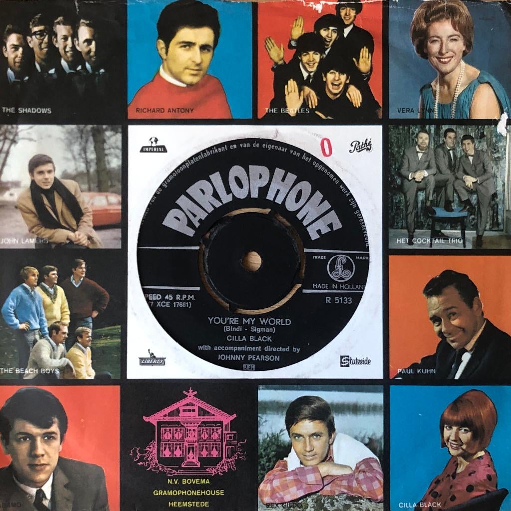 1964    Cilla Black           You're My World, Cd's en Dvd's, Vinyl Singles, 7 inch, Single, Ophalen of Verzenden, Zo goed als nieuw
