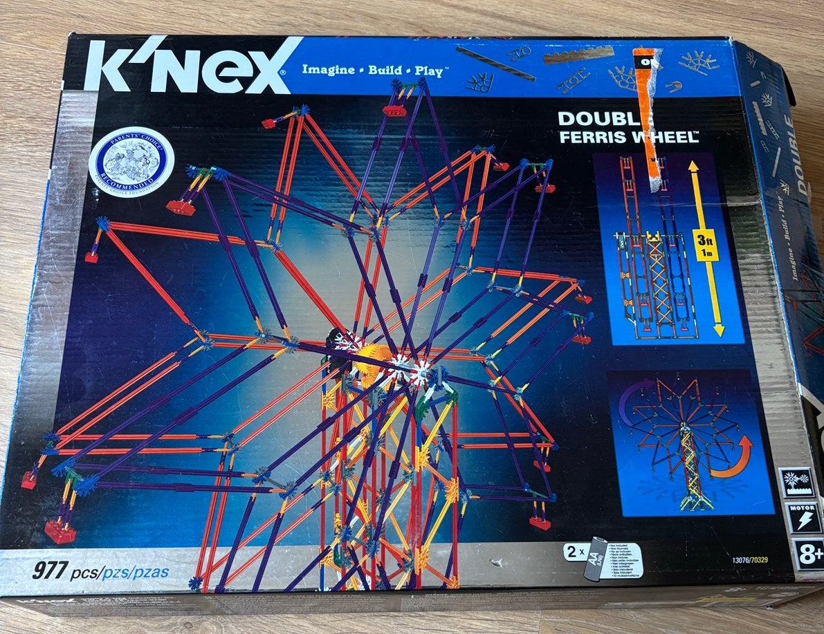 K’nex Knex Double Ferris wheel reuzenrad 13076/70329, Ophalen of Verzenden, Gebruikt, K'nex
