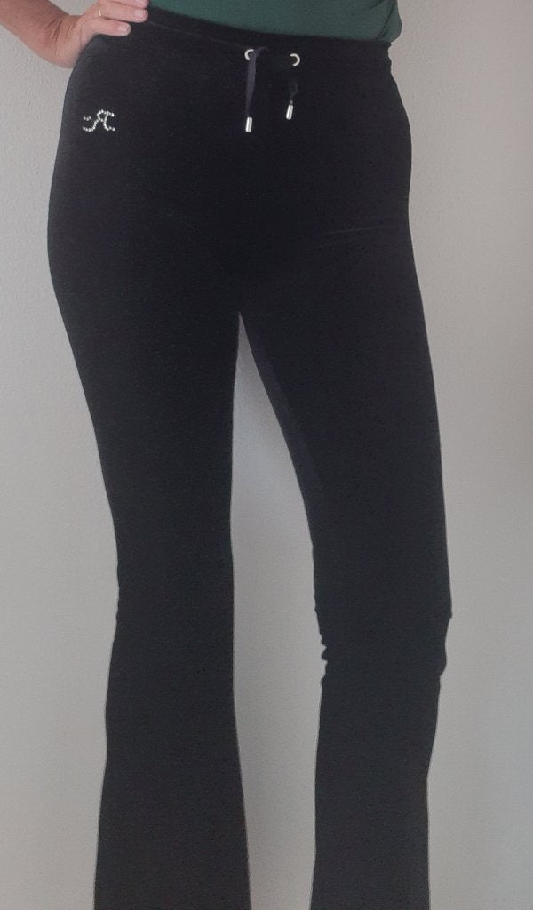 Schitterende velvet broek small, Kleding | Dames, Zwart, Ophalen of Verzenden, Zo goed als nieuw, Maat 36 (S)