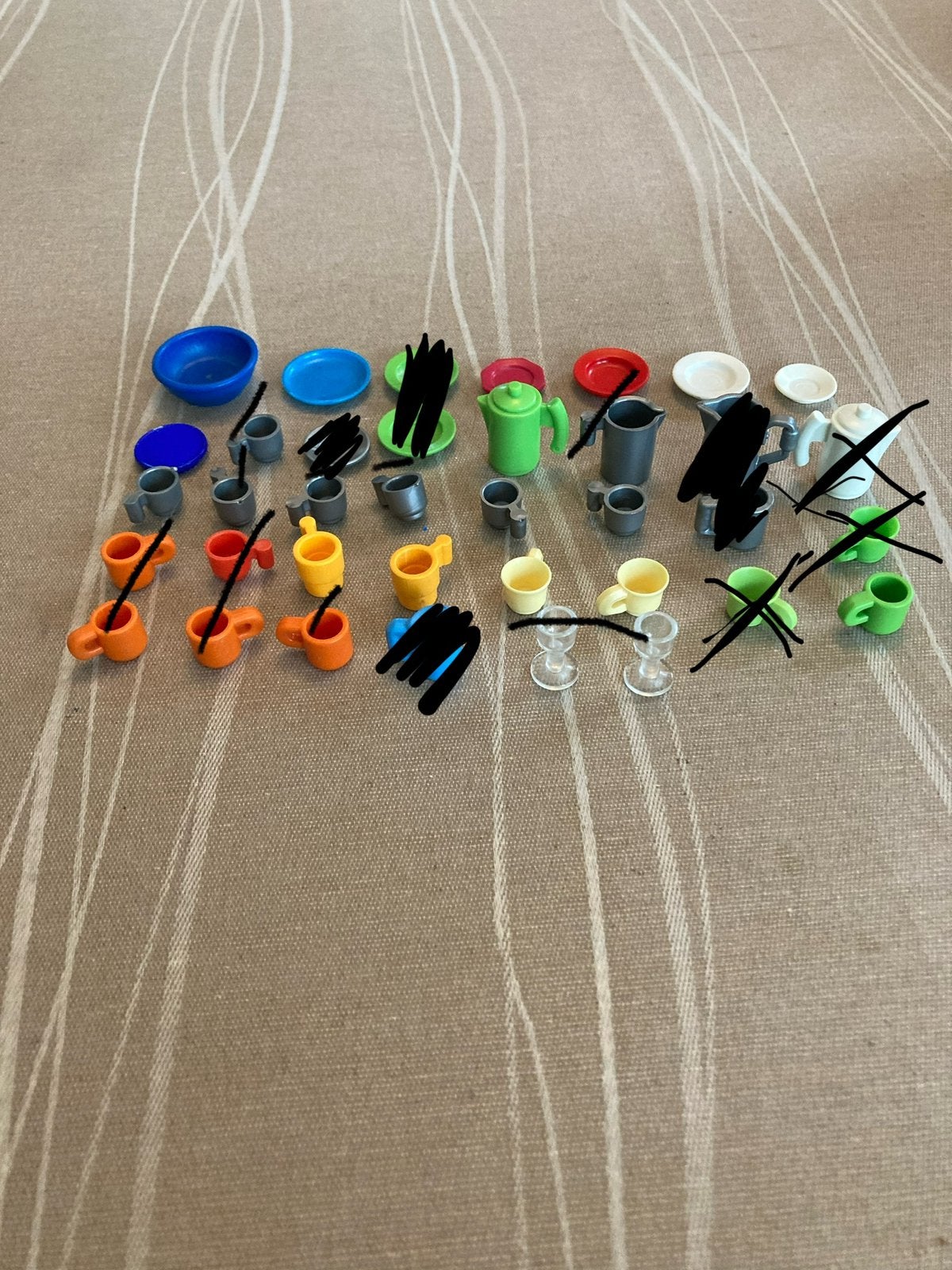 Playmobil kan, kopjes ed…, Ophalen of Verzenden, Zo goed als nieuw