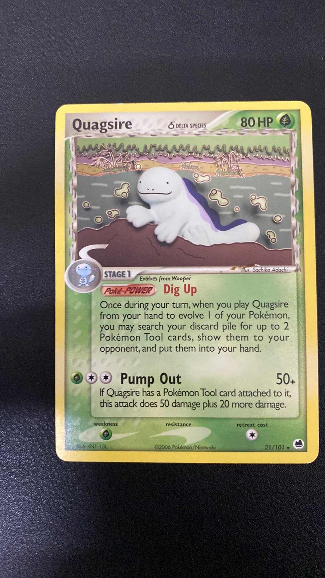 Pokemon quagsire delta species 21/101 dragon frontiers, Ophalen of Verzenden, Zo goed als nieuw