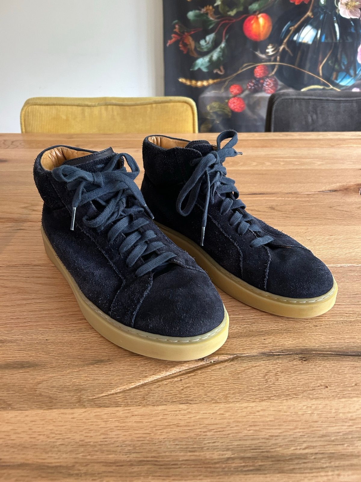 Magnanni suède sneakers maat 8 (41), Ophalen, Blauw, Zo goed als nieuw, Magnanni