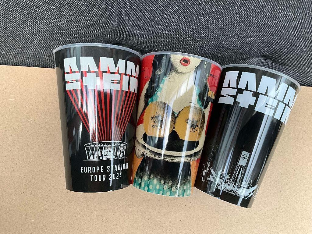 3 Verschillende bekers van Rammstein van 2024, Gebruiksvoorwerp, Nieuw, Ophalen of Verzenden, 3 Verschillende bekers van Rammstein van 2024