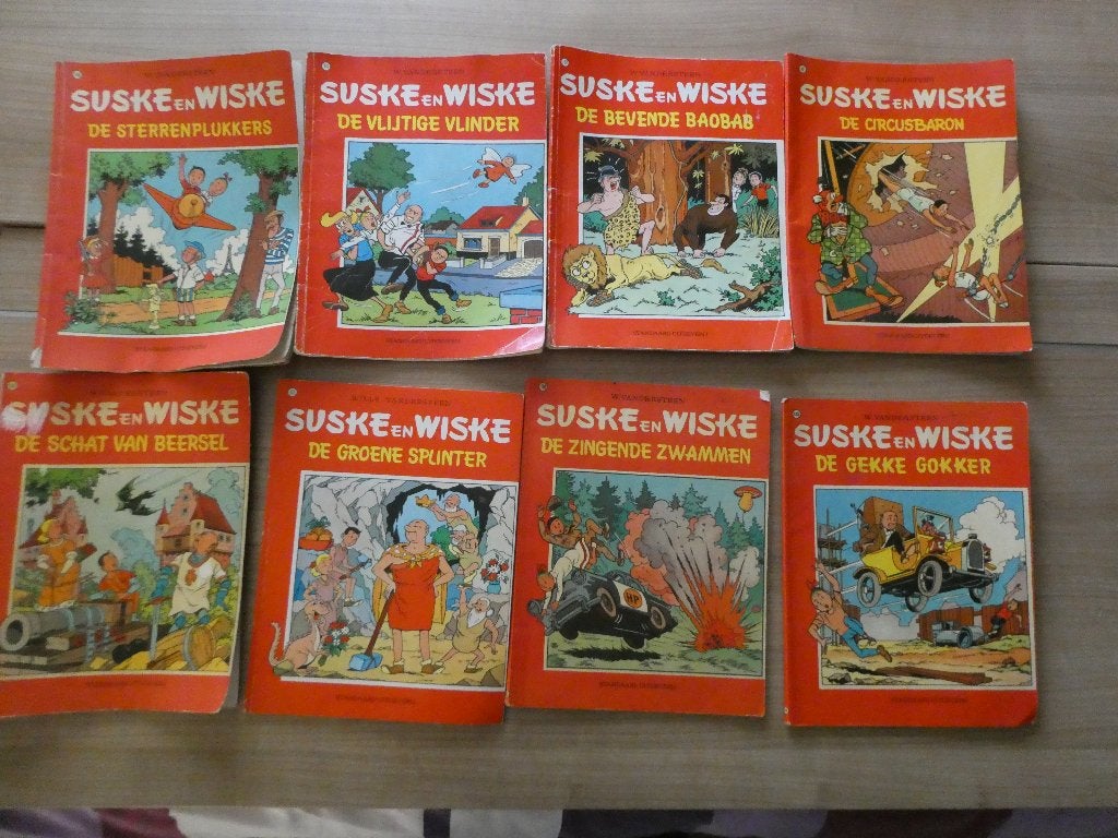 Stripboeken Suske en Wiske, Willy Vandersteen, Meerdere stripboeken, Ophalen, Gelezen